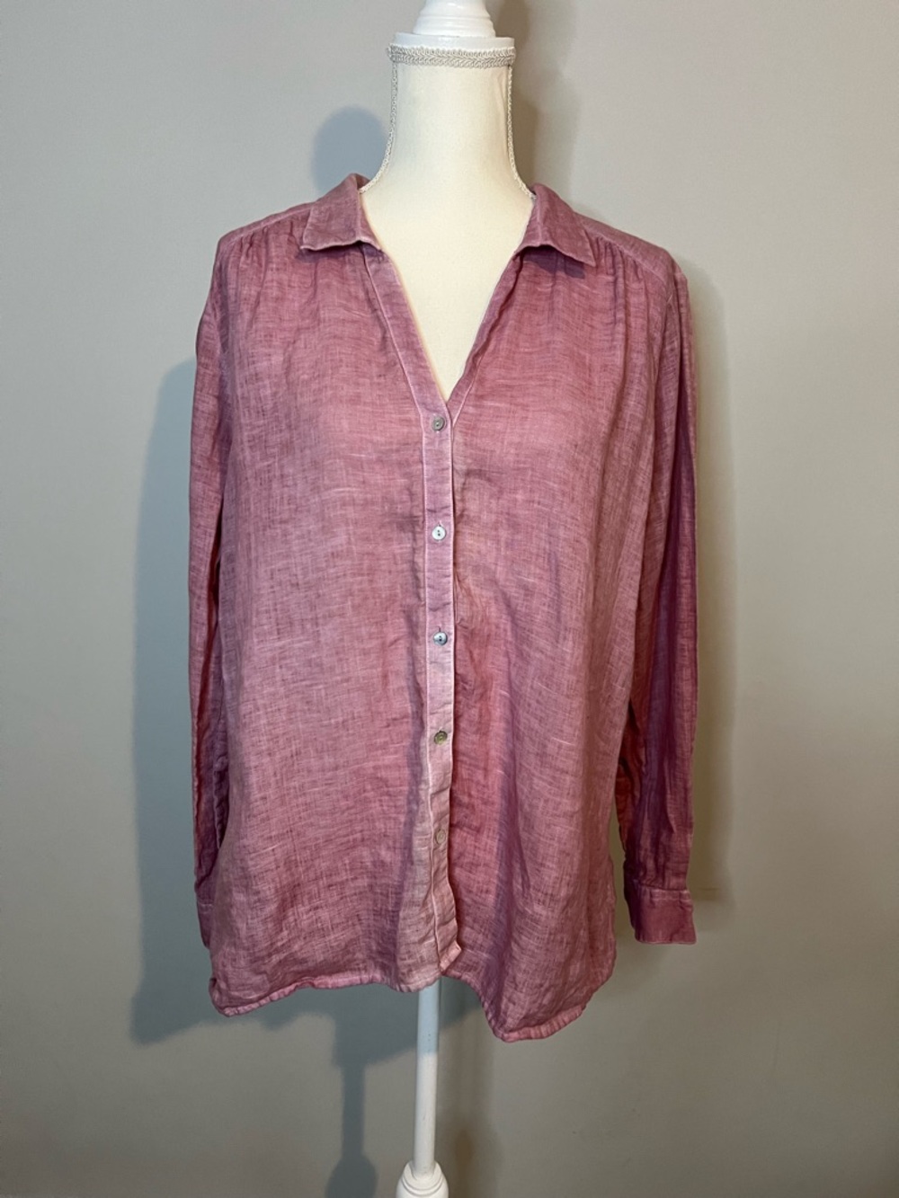120 Percento Lino “The Lily Shirt” Womens Size 48 (XL)